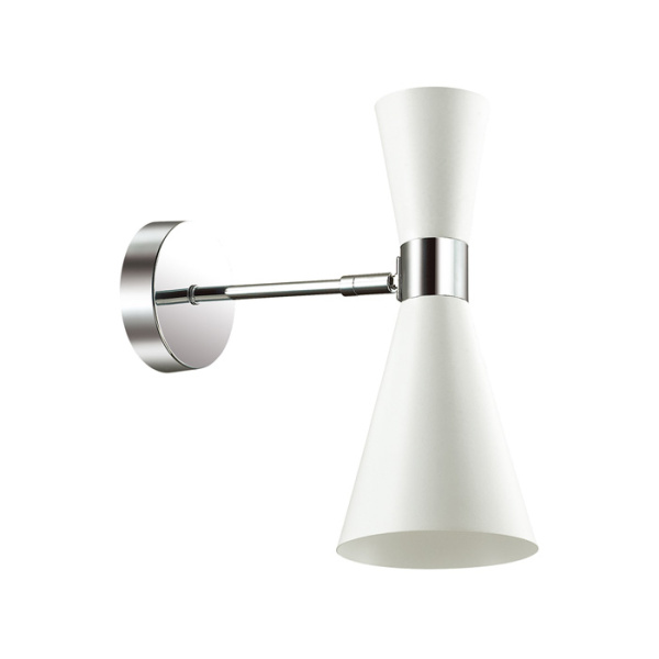 Бра E14 60W 220V QUINN хром/матовый белый LUMION