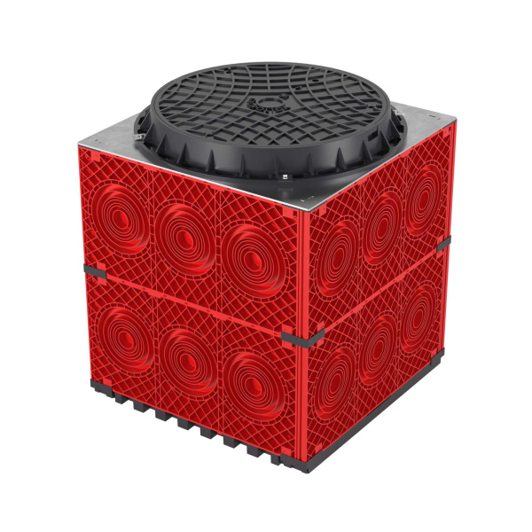 Колодец пластиковый для кабельной канализации с пластиковым люком, 750х750х750 DKC