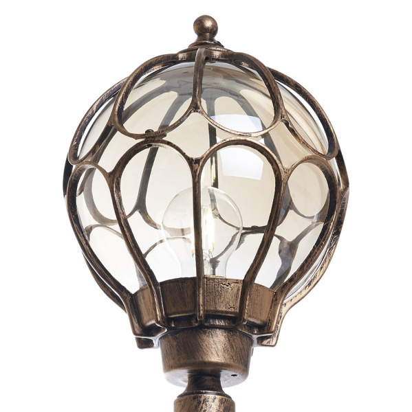 Светильник садово-парковый Feron PL3807 круглый, столб 60W 230V E27, черное золото