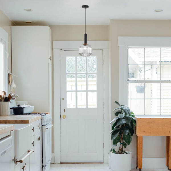 Подвесной светильник 1*E27 40Вт черный IP20 (50182/1 прозрачный) Eurosvet