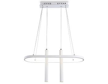 Светильник светодиодный подвесной с пультом FL5383/1+2 WH белый 43W 3000K/4200K/6400K+4200K 600*200*1200 (ПДУ ИК) Ambrella Light