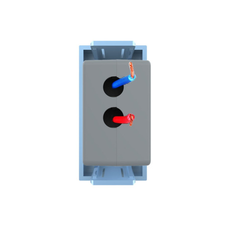 Розетка USB с блоком питания 2.1А 5В, цвет синий (механизм) Livolo