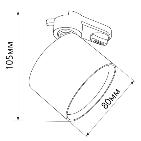 Светильник Feron AL159 трековый однофазный на шинопровод под лампу GX53, черный
