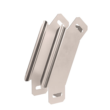 Угол вертикальный внешний 45 градусов Стандарт INOX (AISI 409) 50х50 Промрукав