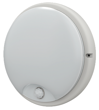 Светильник светодиодный ДПО 4100Д 12Вт 4000K IP54 круг белый с инфракрасным датчиком движения IEK