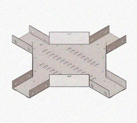 Лоток крестообразный перфорированный КМ 50х50 УХЛ1, оцинкованный лист S1,0