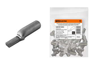 Наконечник кабельный штифтовой алюминиевый луженый под опрессовку НШАЛ 35-20 TDM