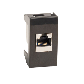 Розетка RJ-12,Viva,1 мод.,черн DKC