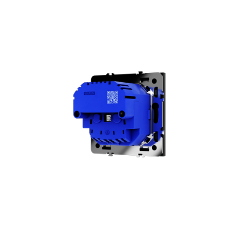 Розетка встраиваемая Voltum S70 с заземлением и защитными шторками, 16А, с USB, A+A, (черный матовый