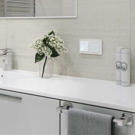 Умный сенсорный выключатель двухклавишный A СУ IP20 Werkel