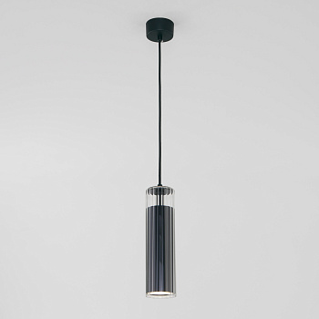 Подвесной светодиодный светильник 50187/1 LED черный ES Elektrostandart