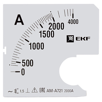 Шкала сменная для A721 2000/5А-1,5 PROxima EKF