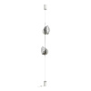 Натяжной торшер с выкл.E14 2*40W JUNGLE серебристый/белый/стекло ODEON LIGHT