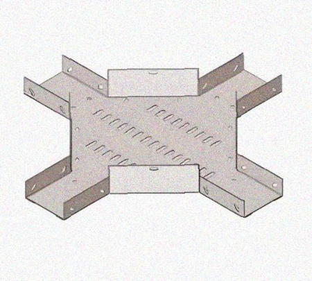 Лоток крестообразный перфорированный КМ 200х80 УХЛ1, оцинкованный лист S1,0