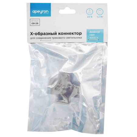 09-29 Крестовой коннектор для соединения модульных светодиодных светильников, 1.2Вт, 4000К APEYRON