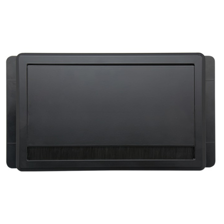 Donel Настольный встраиваемый розеточный блок 8 мод. (4 мод. 45х45), черный