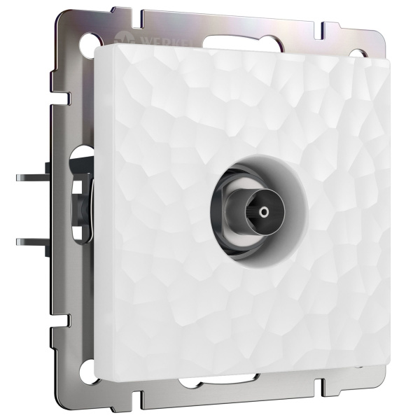Hammer Механизм розетки без лицевой панели СУ TV оконечная . Белый IP20 Werkel