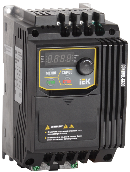 Преобразователь частоты CONTROL-C600 380В 3Ф 2,2кВт IEK