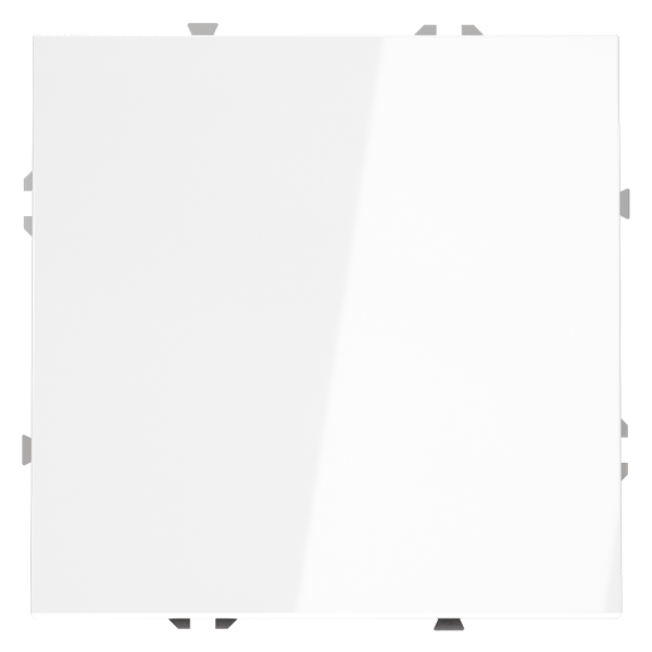 Перекрестный переключатель встраиваемый Voltum S70 одноклавишный 10А, (белый глянцевый)