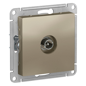 ATLASDESIGN Механизм розетки TV СУ оконечная . шампань IP20 Schneider Electric