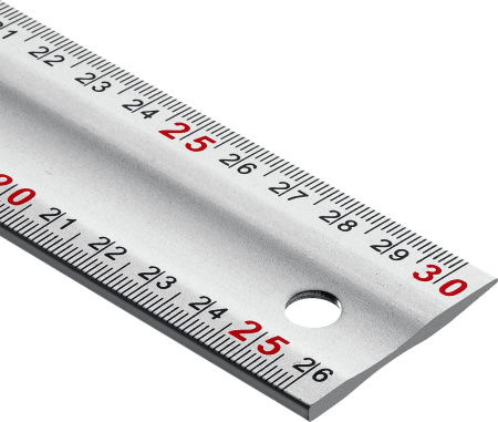 ЭКСПЕРТ 250 мм жесткий столярный угольник с усиленным алюминиевым полотном ЗУБР