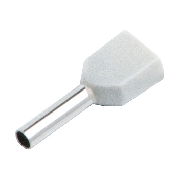 Наконечник-гильза НГИ2 GNGI-E2-2x0,75-10 Белый, 100 штук General