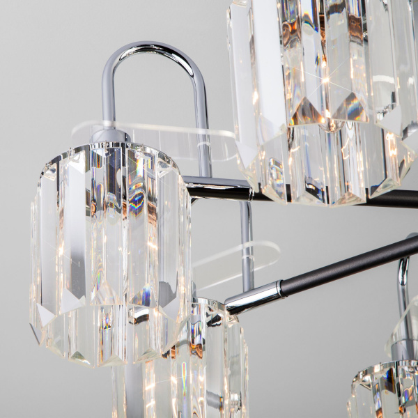 Потолочная люстра в стиле лофт 8*E14 60Вт графит IP20 Tenia (70090/8 графит) Eurosvet