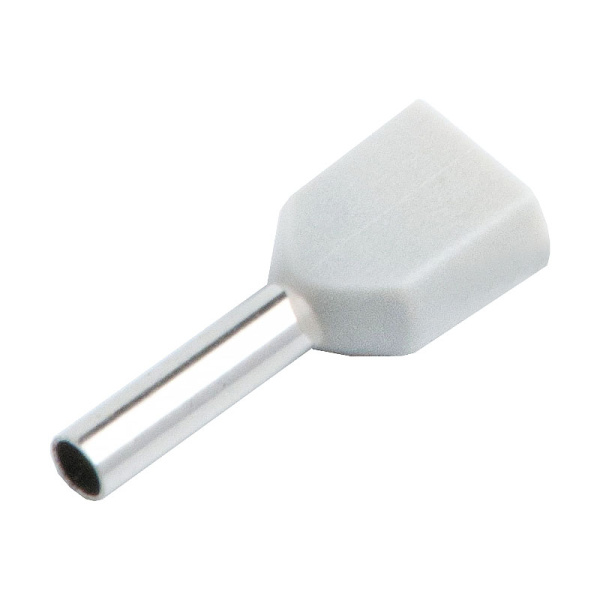 Наконечник-гильза НГИ2 GNGI-E2-2x0,75-10 Белый, 100 штук General