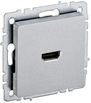 BRITE Розетка HDMI РHDMI-0-БрА алюминий IEK