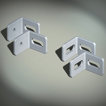 Углы крепёжные, вырез - резьба М8, 1 упаковка - 10 шт. DKC