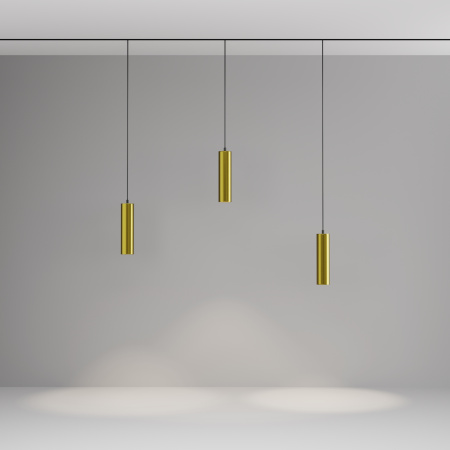 Трековый подвесной светильник LED 12Вт Черный и Латунь IP20 Magnetic track system Exility TR041-2-12W4K-BBS Technical Maytoni