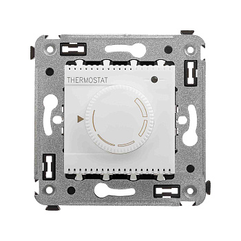 Термостат для теплых полов в стену, "Avanti", "Белое облако" DKC