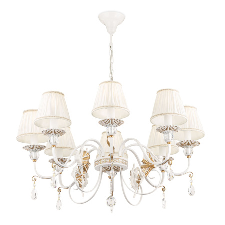 Люстра 8*E14 40Вт Белый с Золотом IP20 Elina ARM222-08-G Maytoni