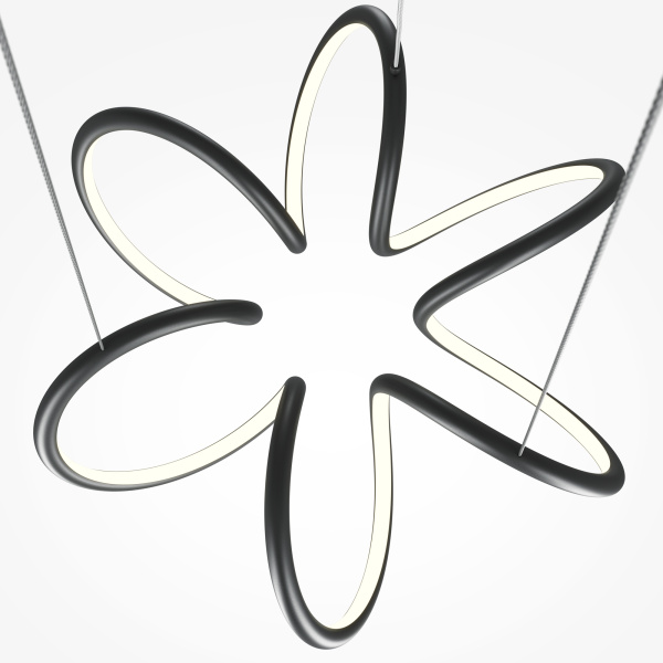 Подвесной светильник LED 52Вт Черный IP20 Curve MOD241PL-L60BK Maytoni