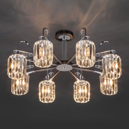 Потолочная люстра в стиле лофт 8*E14 60Вт графит IP20 Tenia (70090/8 графит) Eurosvet