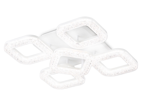 Светильник потолочный светодиодный с пультом FA3914/4+1 WH белый 80W 3000K/4200K/6400K 380*380*110 (ПДУ РАДИО 2.4G) Ambrella Light