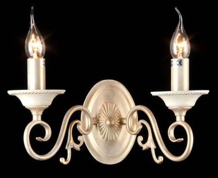 Бра 2*E14 60Вт Кремовый с Золотом IP20 Perla ARM337-02-R Maytoni