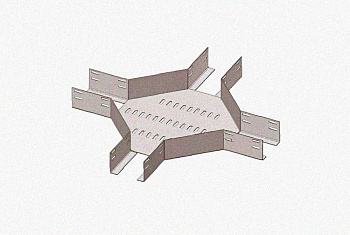Лоток крестообразный глухой КМГ 100х50 У3, окрашенный, S1,0