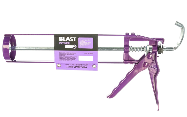 Пистолет для герметика скелетный усиленный с противокапельной системой Non drop Blast 