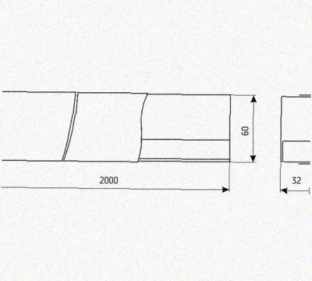 Лоток ЛМ60.30 УХЛ1, с разъеденителем оцинкованный лист S0,8