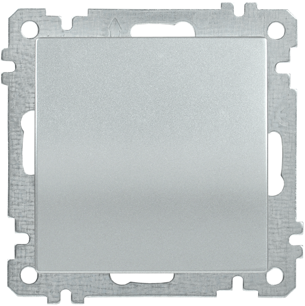 Выключатель 1-клавишный ВС10-1-0-Б 10А BOLERO серебряный IEK