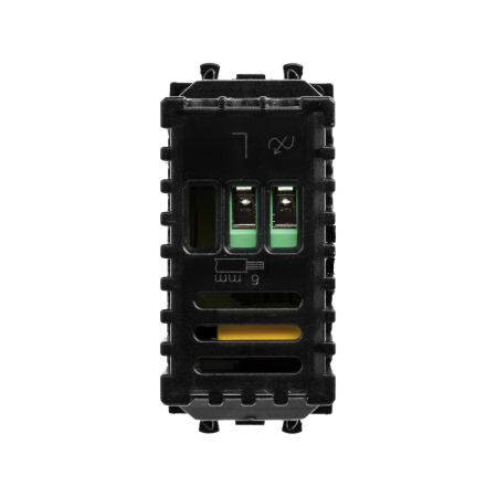 Диммер поворотный модульный, "Avanti", "Черный квадрат", 1 модуль DKC