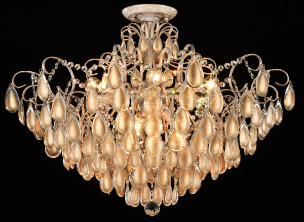 Потолочный светильник 9*E14 40Вт Белый с Золотом IP20 Chabrol FR2302-CL-09-WG Freya