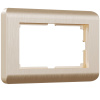 Stream Рамка для двойной розетки (шампань) Werkel