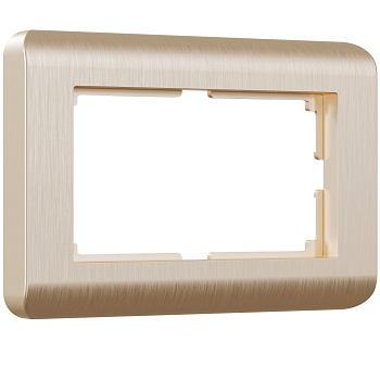 Stream Рамка для двойной розетки (шампань) Werkel