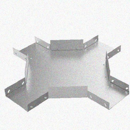 Лоток крестообразный замковый глухой КМЗГ 100х100 УХЛ1, оцинкованный лист, S1,0