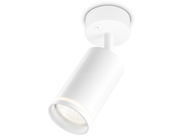Накладной спот с выключателем TA120 WH белый GU10 max 12W D70*164*D55 Ambrella Light
