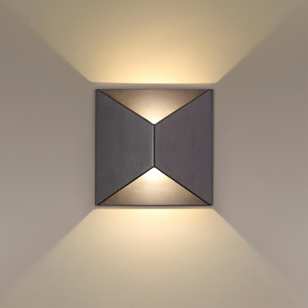 Настенный св-к LED 3500K 10W 220V IP65 TIBRO черный/металл ODEON LIGHT