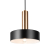 Подвесной светильник 1*E27 40Вт Черный и Латунь IP20 Izza FR4008PL-01BBS Freya