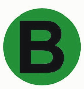 Наклейка "B" d=20мм PROxima EKF